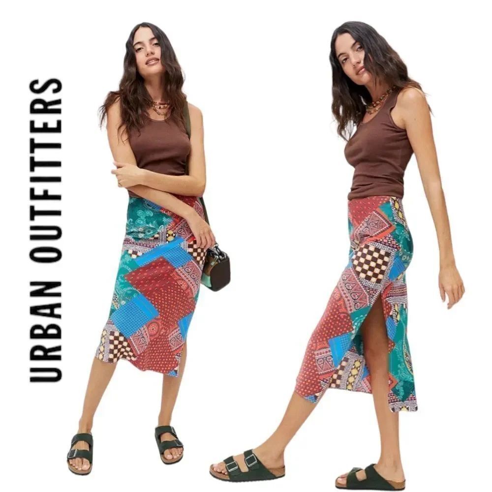 NEW UO Urban Outfitters Maisie Midi Women's Skirt M